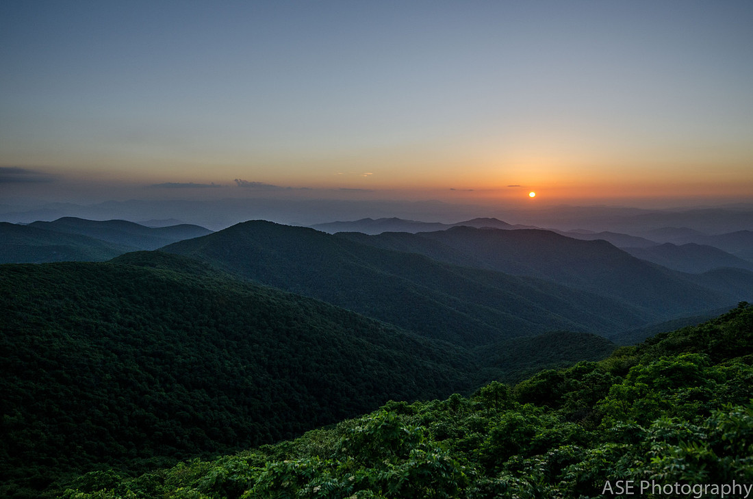 Sunset Hike at Craggy Gardens, North Carolina