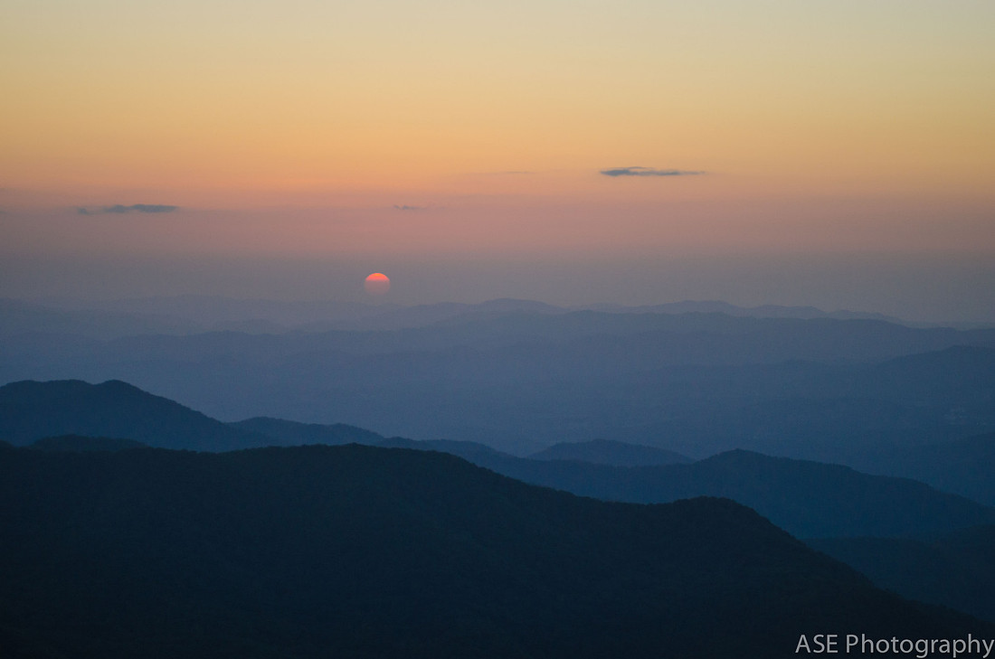 Sunset Hike at Craggy Gardens, North Carolina