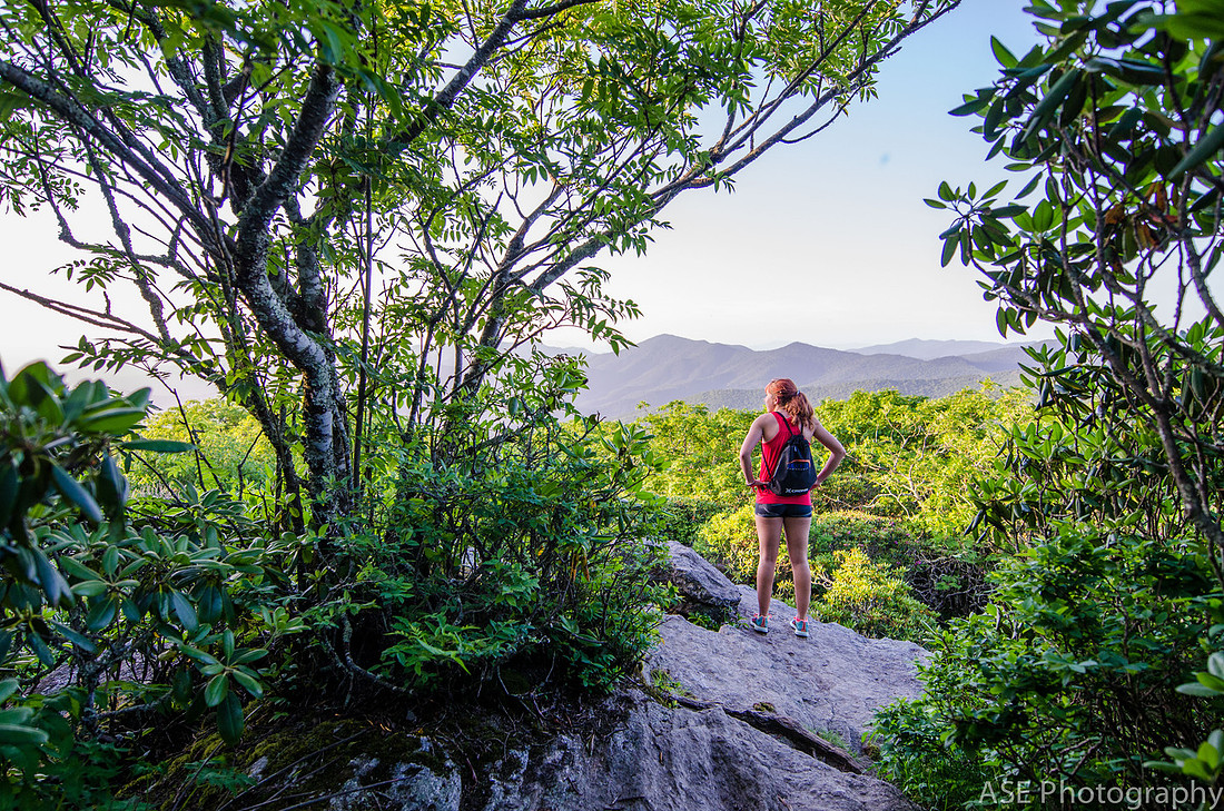 Sunset Hike at Craggy Gardens, North Carolina