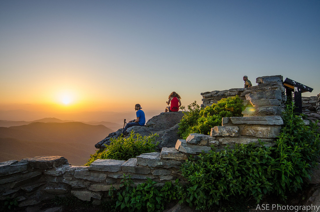 Sunset Hike at Craggy Gardens, North Carolina