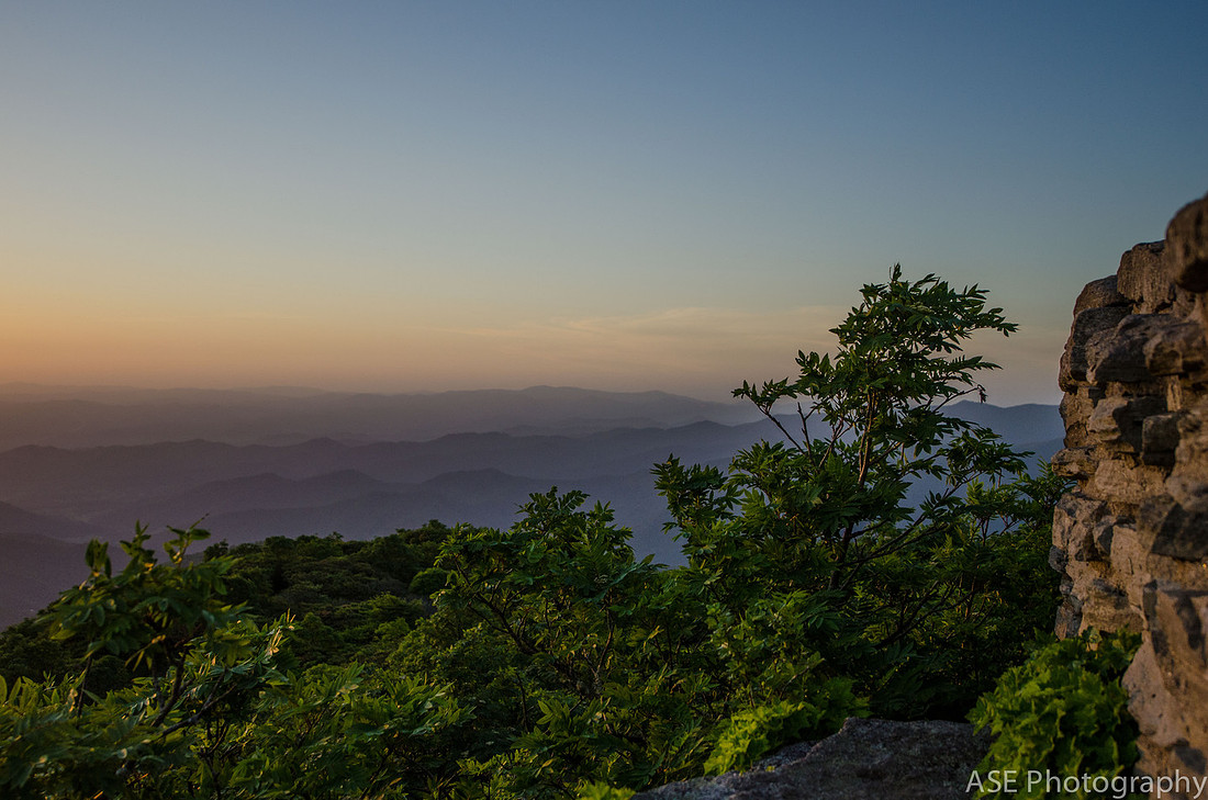 Sunset Hike at Craggy Gardens, North Carolina