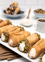 Pistachio Cannolis